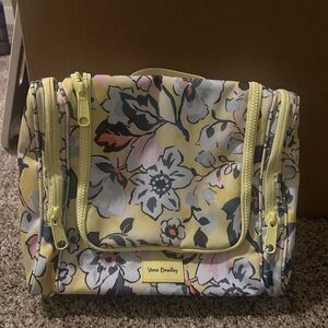 Vera Bradley Yellow and Pink Floral Cosmetic Bag